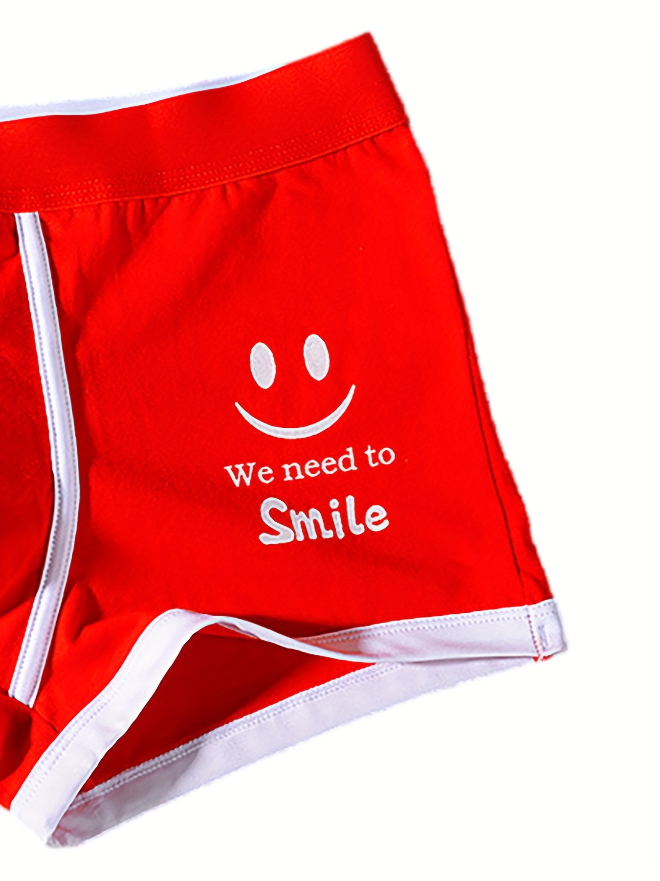Men's  Need Smile Boxer Briefs Breathable Comfortable - Temu