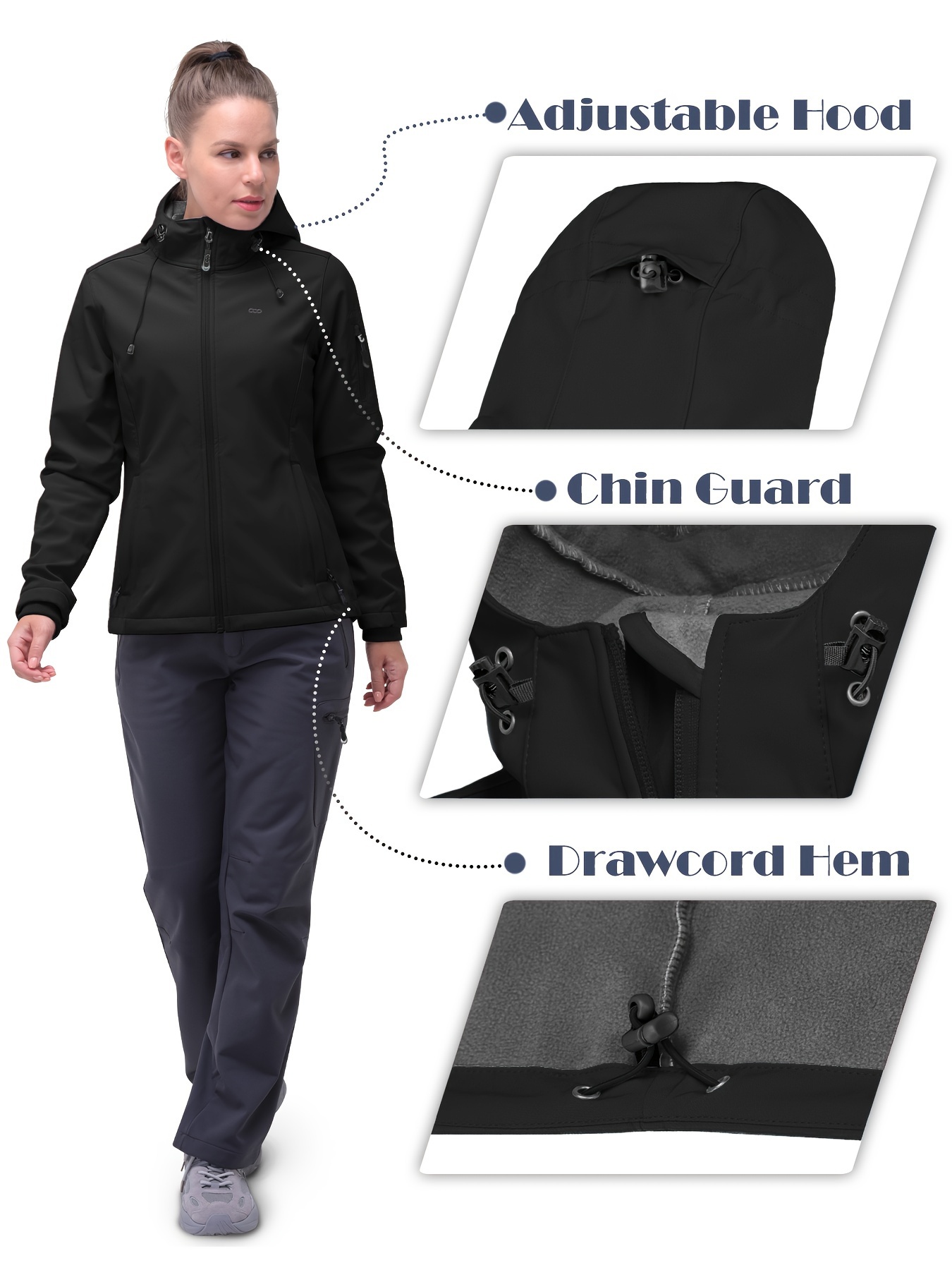 Long Sleeves Waterproof Outdoor Sports Jacket Fleece Liner - Temu Canada