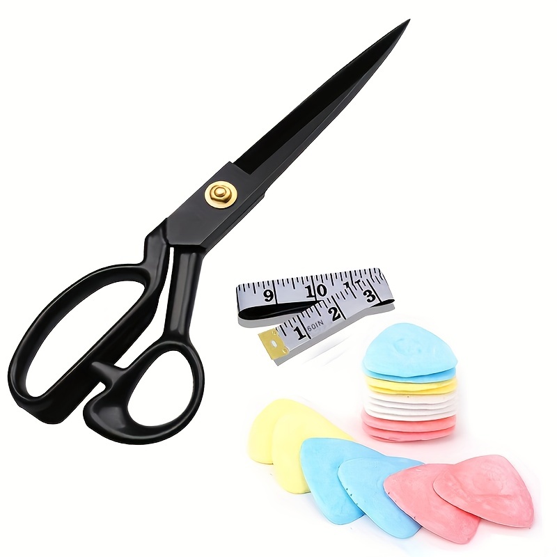 Premium Fabric Scissors Heavy Duty, Sharp Universal Sewing Kit For Office  Crafts Sewing Embroidery, Professional Tailor Scissors Fabric Marking For  Quilting, Sewing Supplies Accessories ( Scissors, Tape Measure, Tailor  Chalk) - Temu