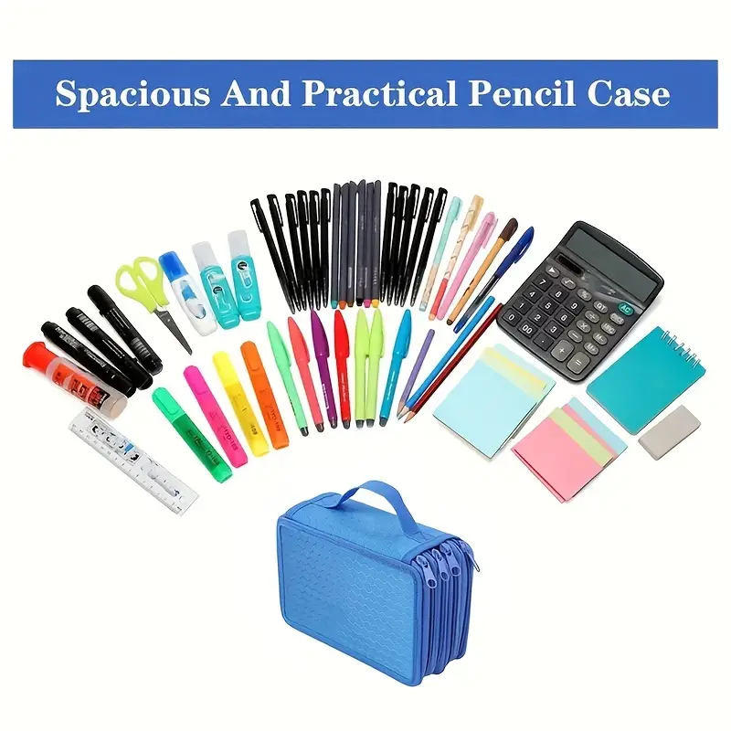 Portable Pencil Pouch 72 Compartments Pencil Organiser - Temu