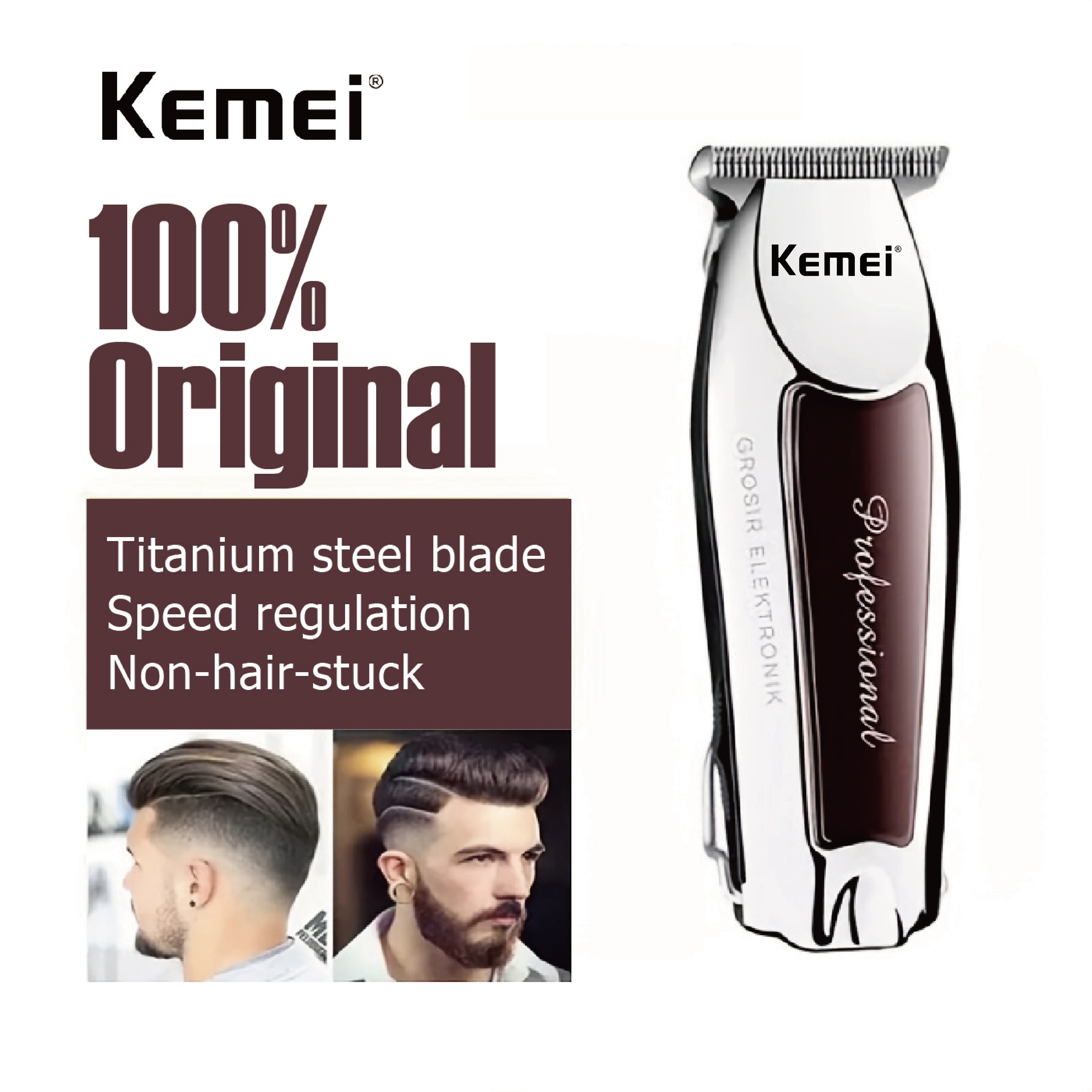 Kemei KM 9163 Professional Hair Clipper: Get Salon-Quality Haircuts with  Double Power Turbo!