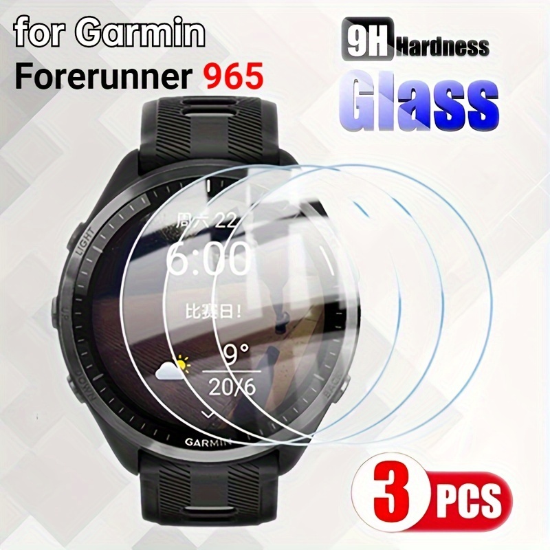 Acheter Protecteur d'écran complet pour Garmin Forerunner 965 255 255S, PC  + étui de protection en verre trempé, coque pare-chocs