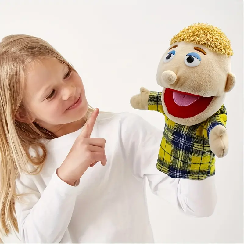Family Hand Puppets Grandparents Mom Dad Siblings Plush Hand - Temu