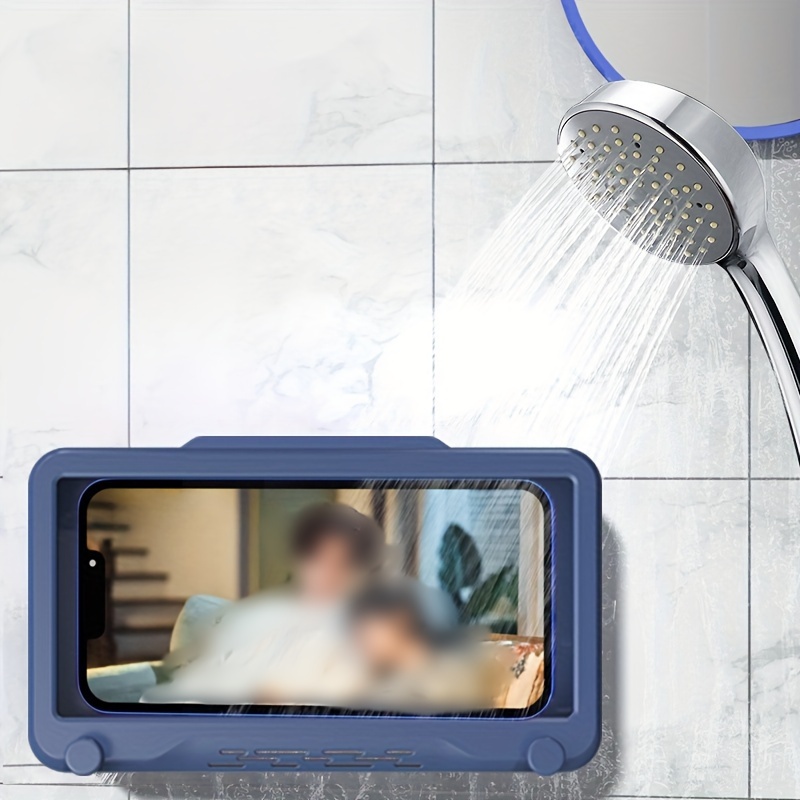 Shower Mobile Phone Holder Waterproof Wall Mounted Hook - Temu Austria