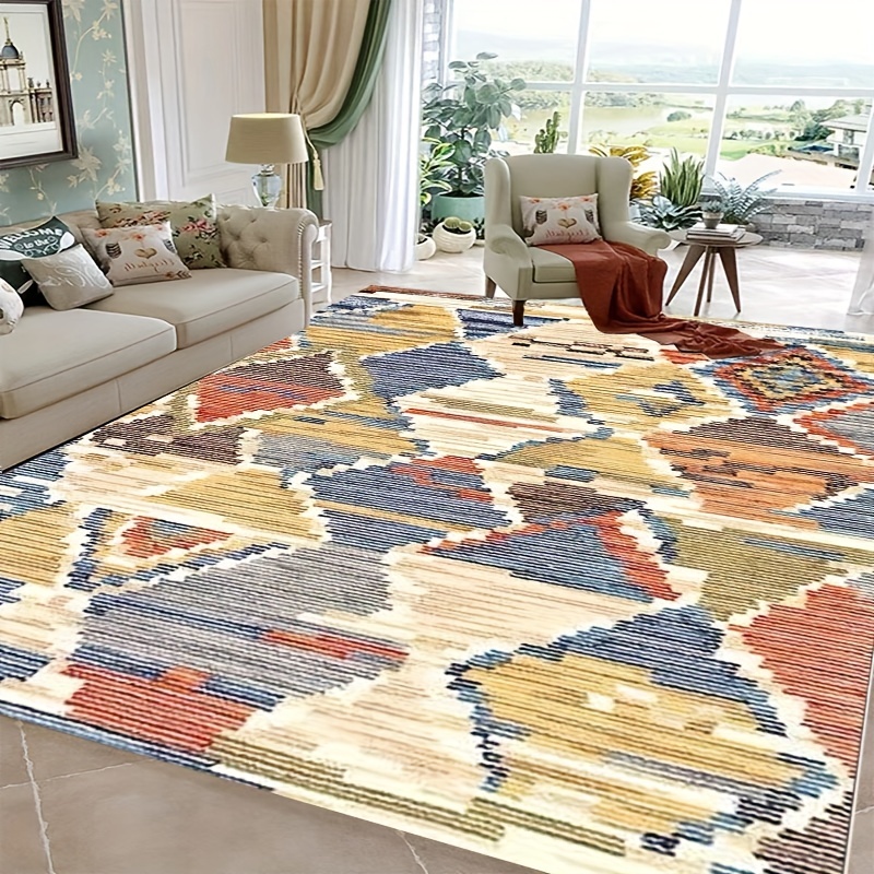 Tapis De Sol Léger 1pc, Tapis Antidérapant De Style Marocain