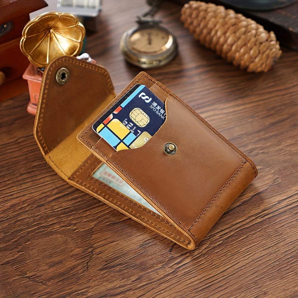 Trendy Color Block Coin Purse, Portable Zipper Wallet For Driver's License,  Women And Men Accessories - Temu