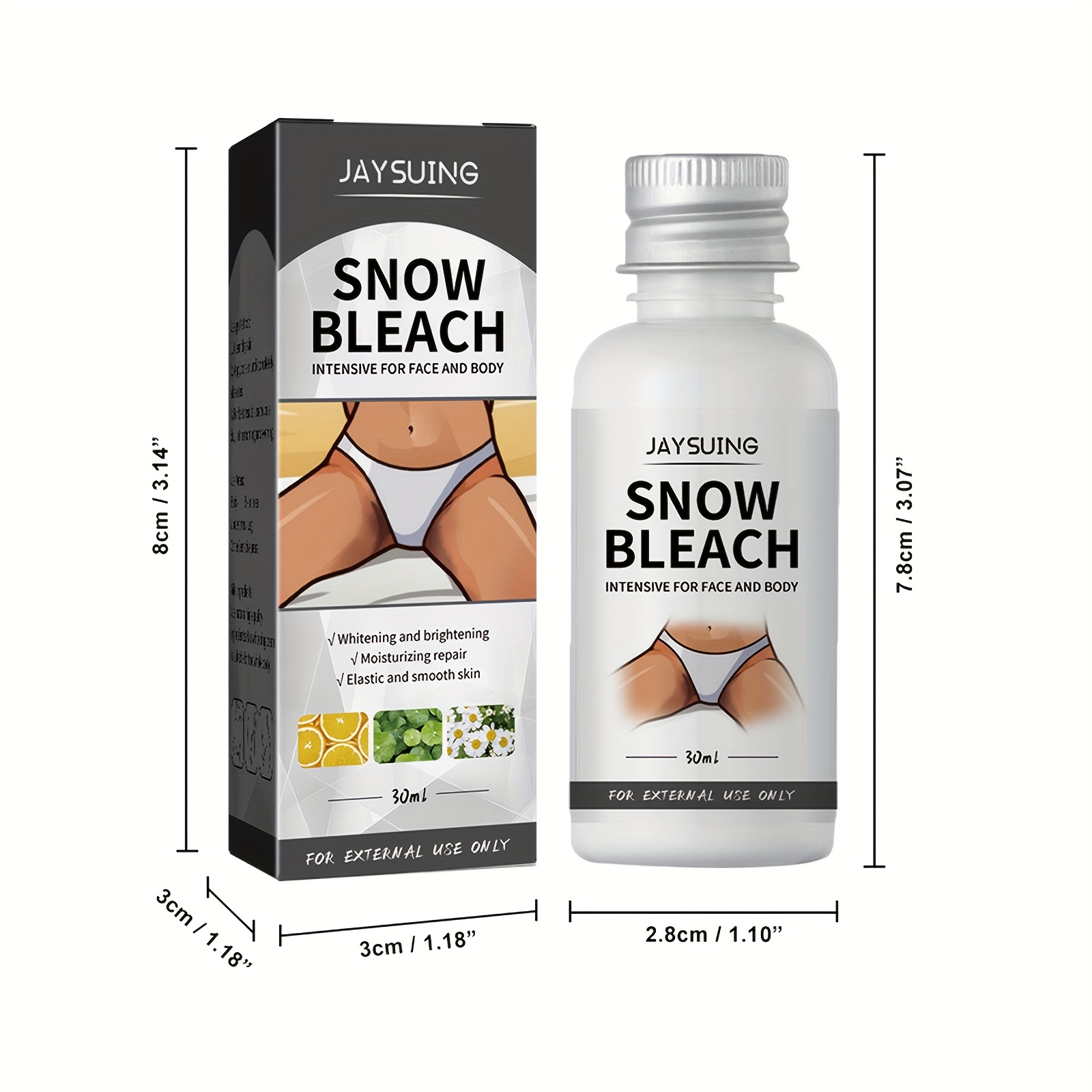 30ml snow bleach cream for private part underarm dark skin powerful effective face and body skin bleaching cream 3