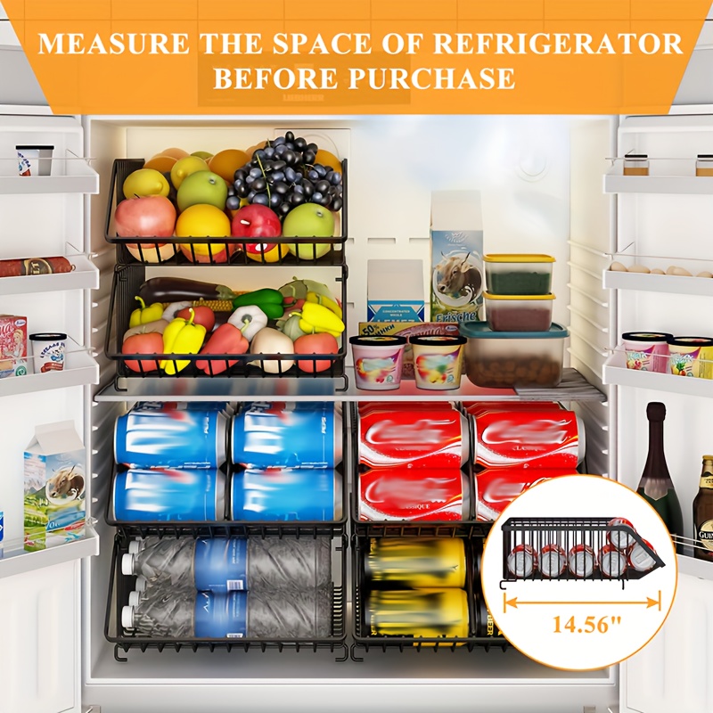 1pc Organizador Apilable Latas Refresco Refrigerador - Temu