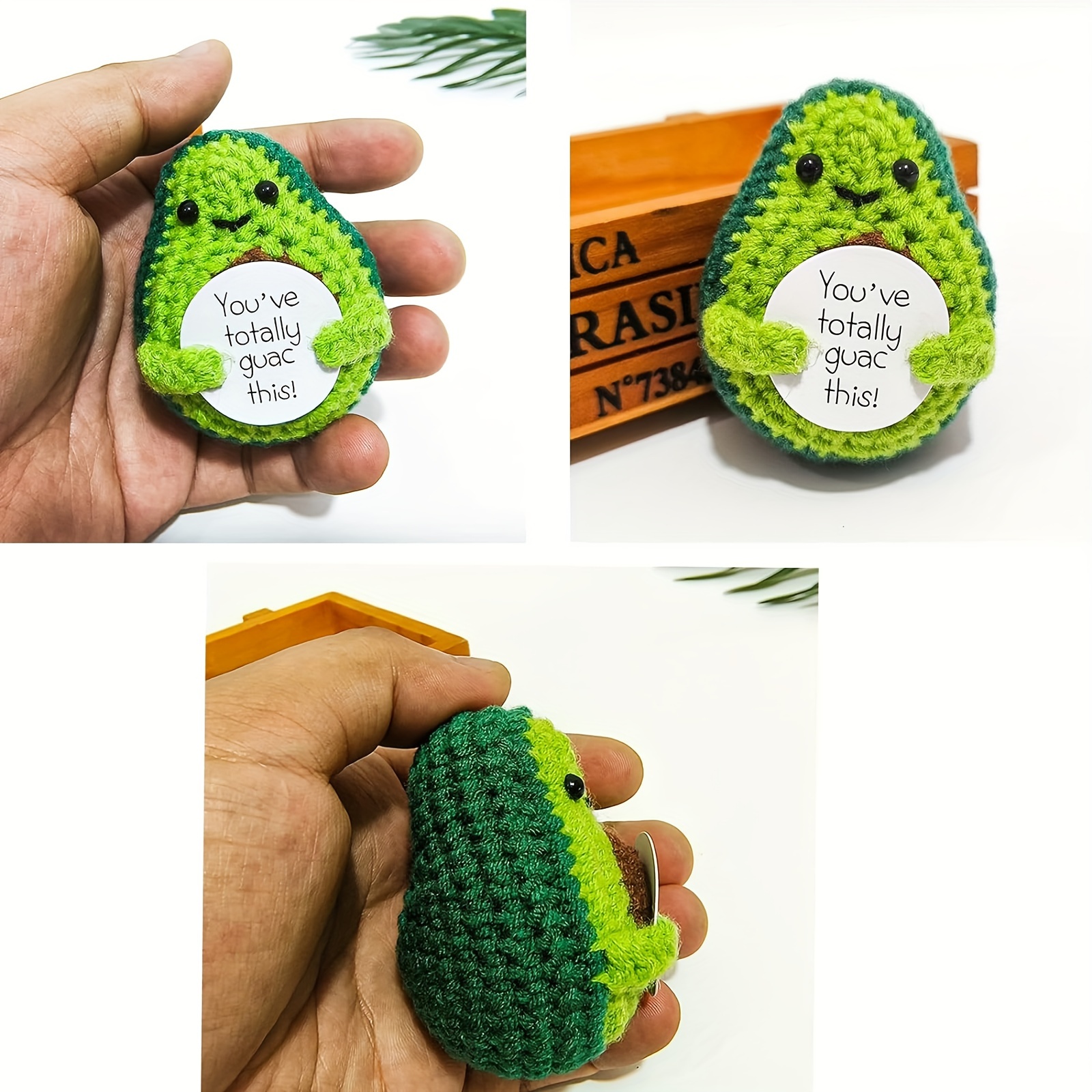  BYBEST Positive Potato, Emotional Support Pickle Potato, Soft  Wool Knitted Toy Decoration for Birthday (Color : White Potatoes, Size : 5  Piece) : Arts, Crafts & Sewing