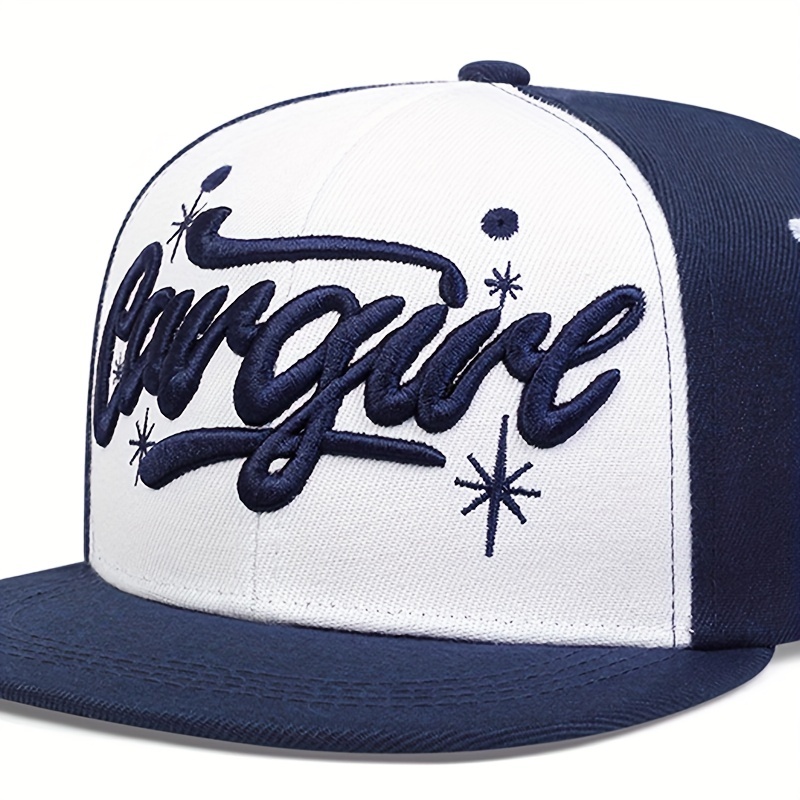 Men's Letter Flat Brim Hat