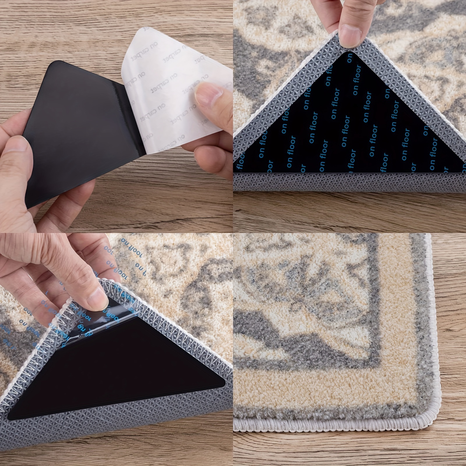 Teppich-Pads Anti-Rutsch, 4 Stück
