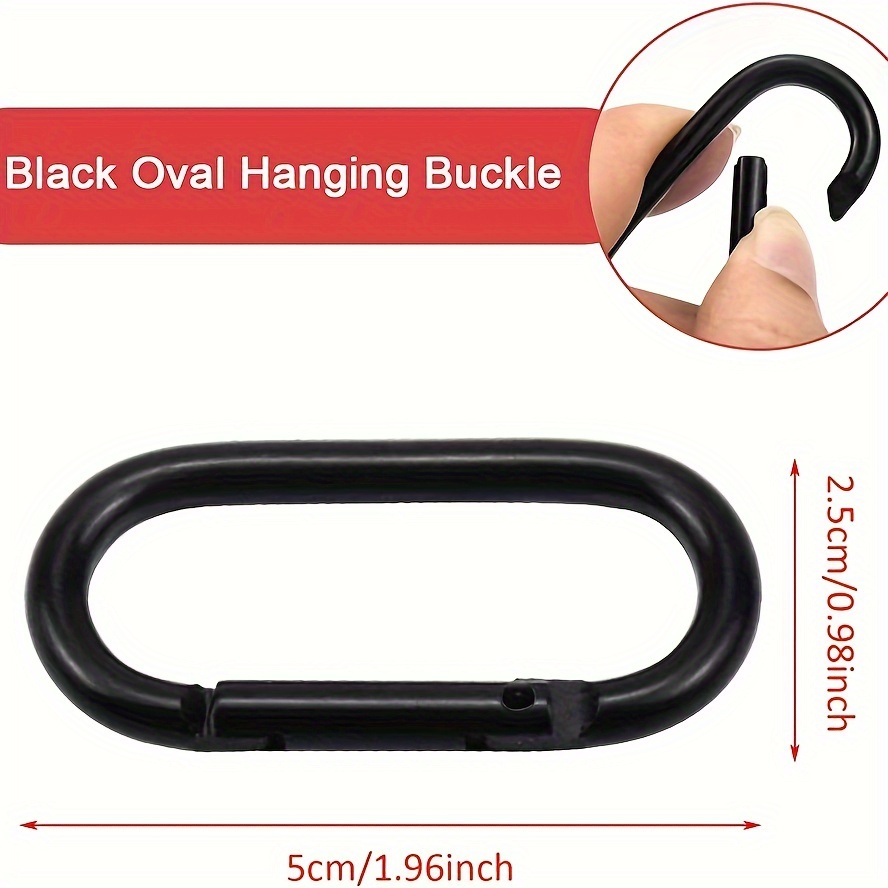 10 20 30pcs Durable Aluminum Carabiner For Outdoor Adventures 1 7