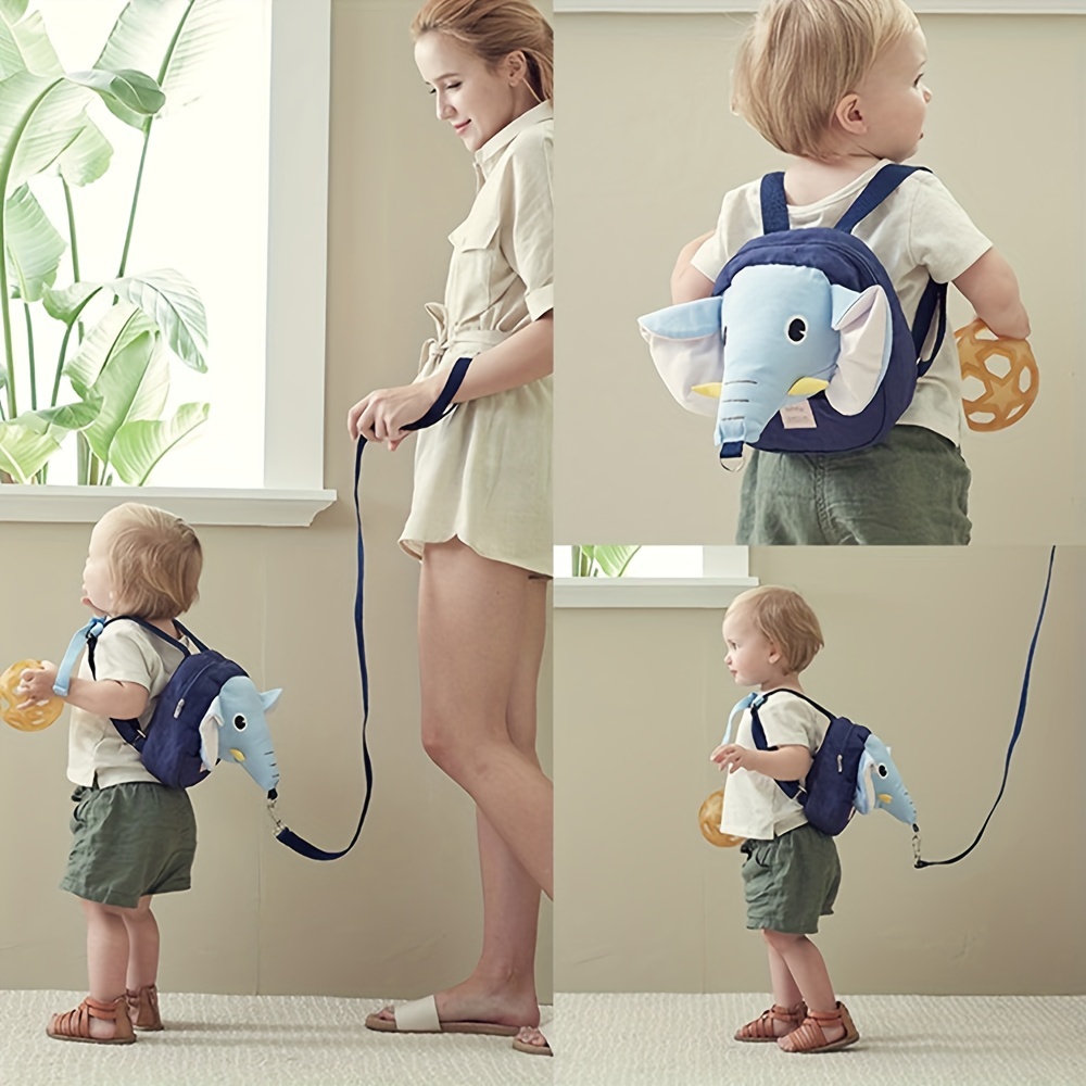 Kids Elephant Backpack With Anti-lost Rope