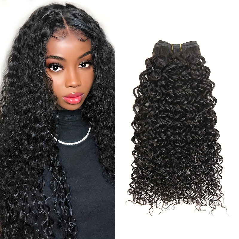 Hair Bundles Sew In Hair Extensions Deep Wave Curly - Temu