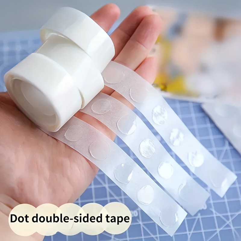 Myhiju 4Pcs Double Sided Tape Roller, Permanent Two Sided Tape Double Stick  Tape Glue Tape Roller Adhesive Dots Tape Dispenser Runner for Home School