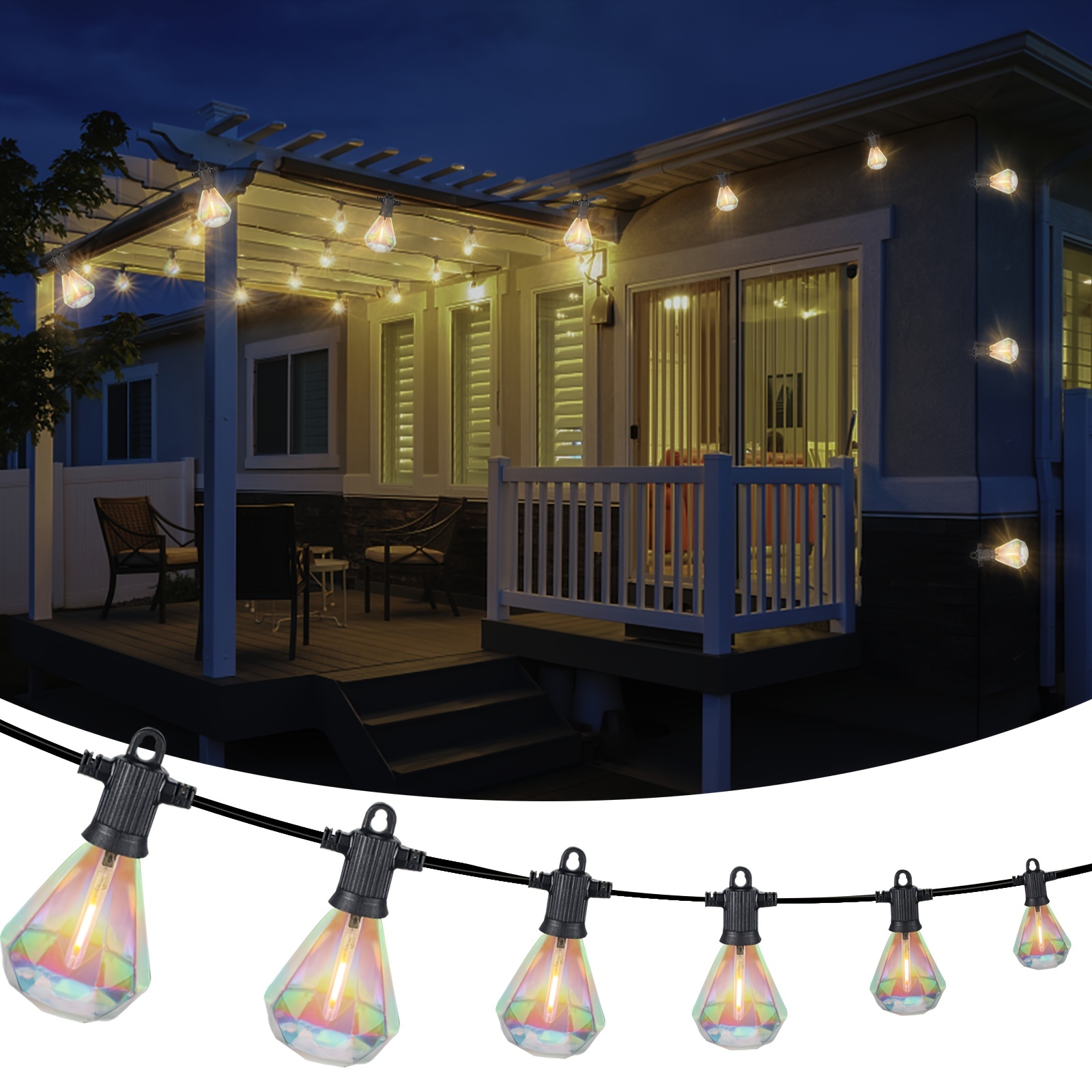 Best Price 48ft Outdoor LED Patio String Lights