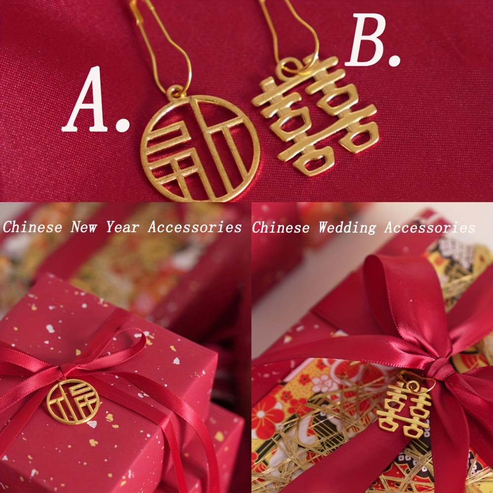 10yards/Roll Red Chinese New Year Decorative Ribbons Gift Wrapping