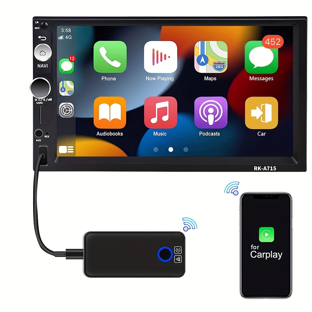 Plug and Play Carplay Android Auto USB Dongle For Android Car