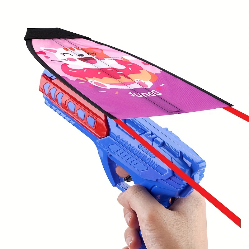 Kite Launcher Toys, 2023 New Launcher with Kite Toy Set Kite Beach Toy,  Funny Beach Kite Toy Outdoor Toys Set with Launcher for Kids, Catapult Kite