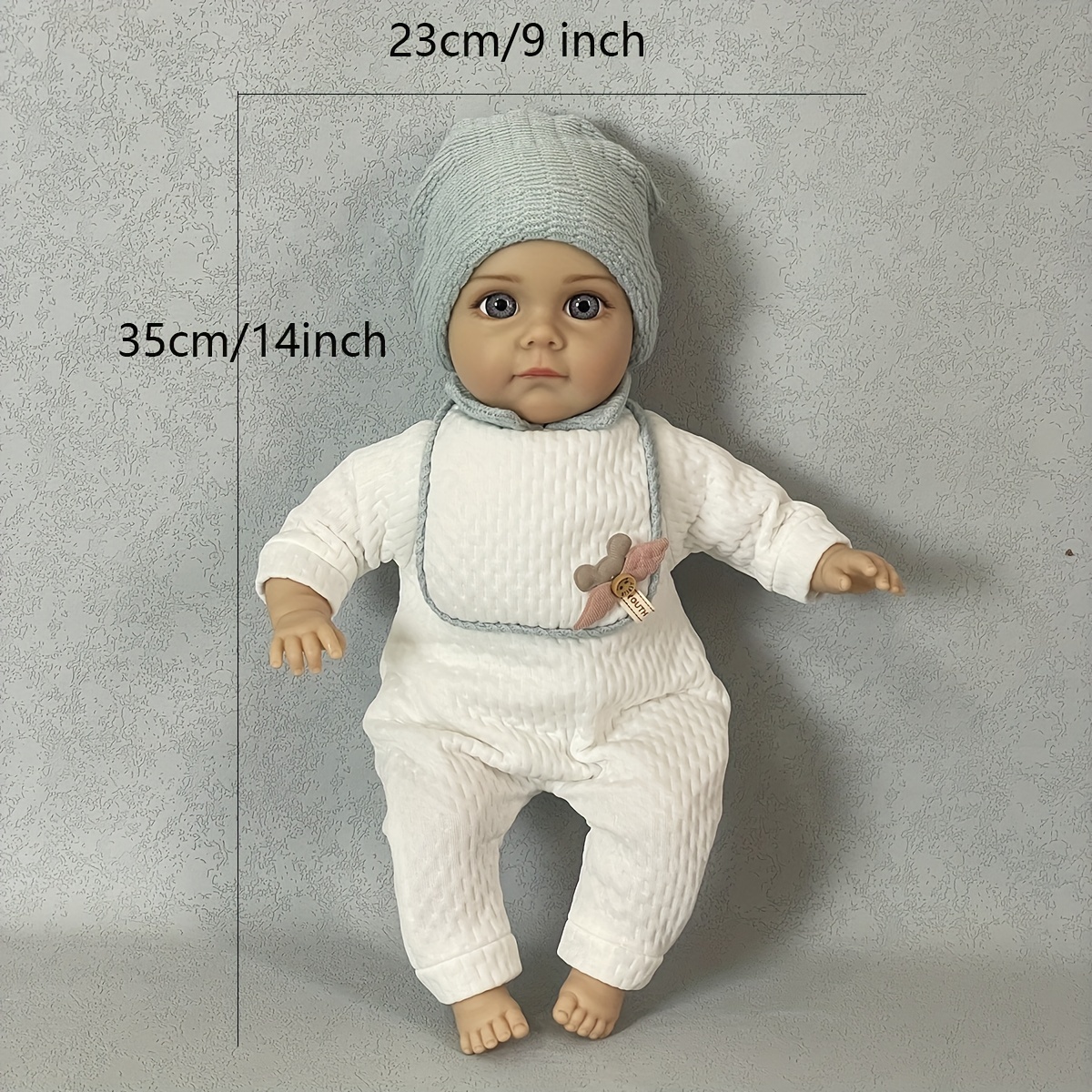 Latest 9 Inches Reborn Baby Vinyl Doll Kit Unpainted Doll Mini bebe reborn  kit