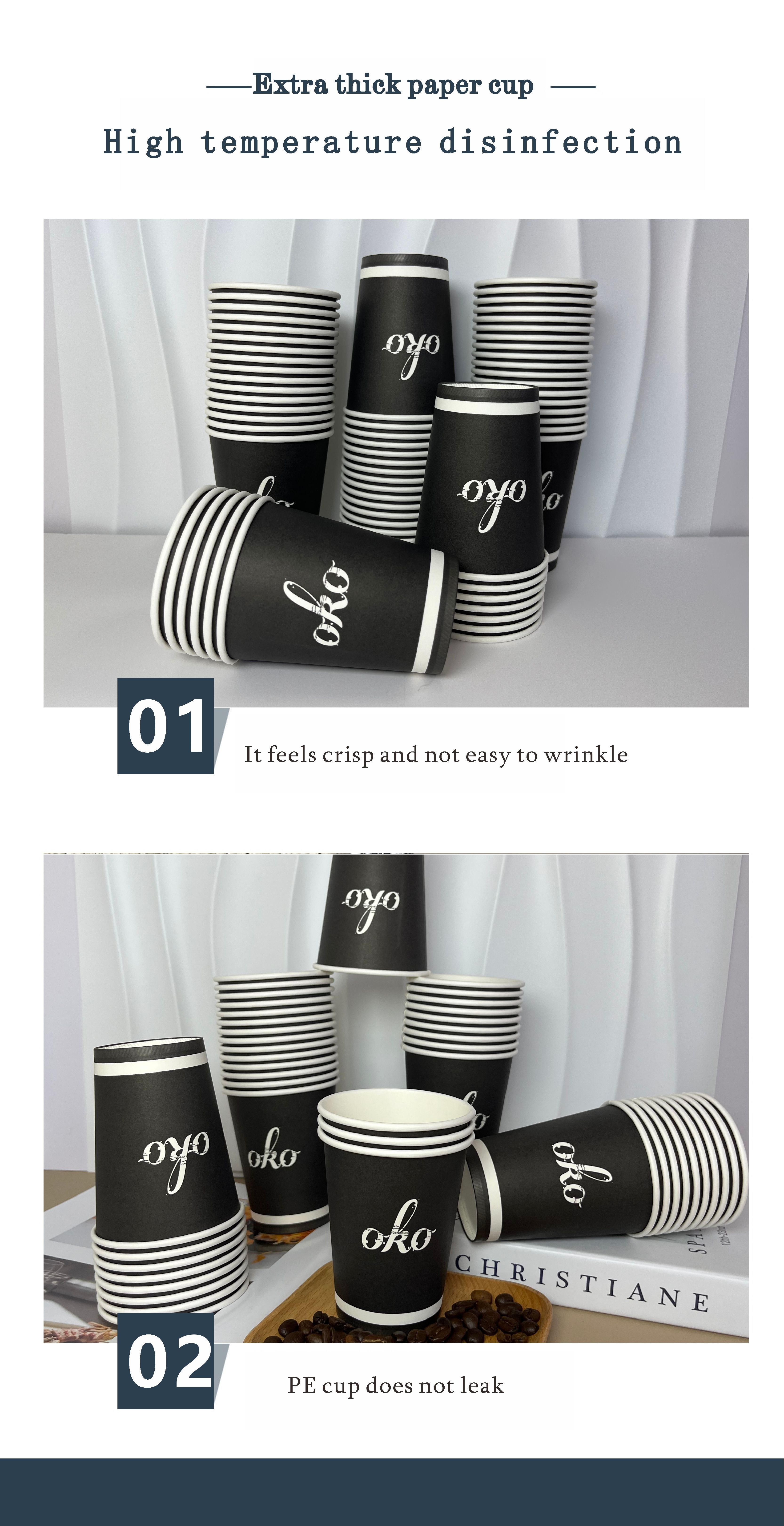 Disposable Coffee Cups With Lids,, Thickened Paper Cup, Perfect For Hot And  Cold Drinks, For Home Parties, Picnic, Bbq, Travel, Wedding, Christmas And  Any Festivals, Kitchen Supplies - Temu