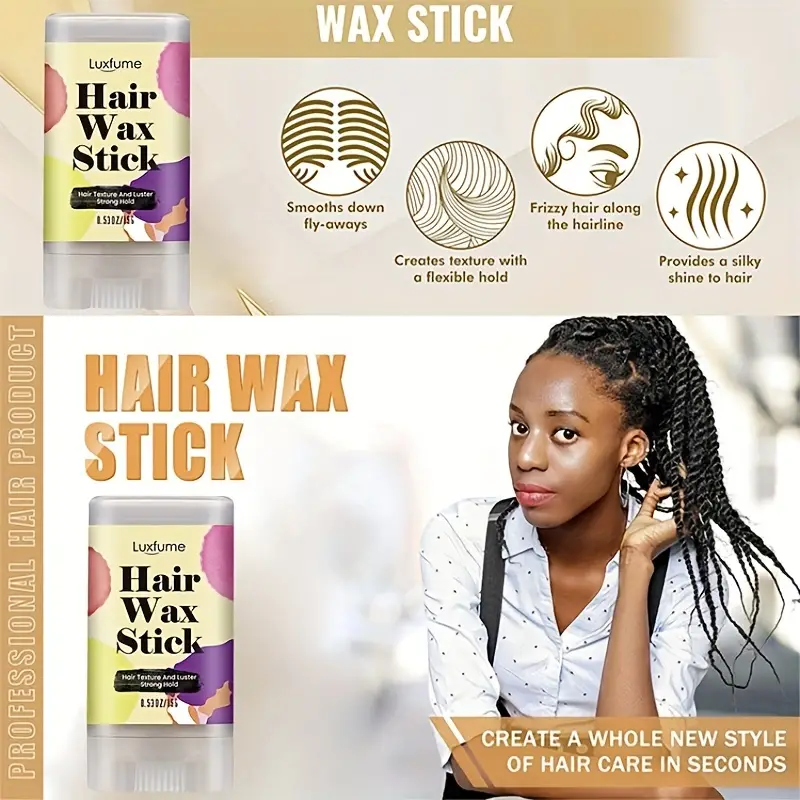 Wax Stick For Hair Hair Pomade Stick Long lasting Styling - Temu