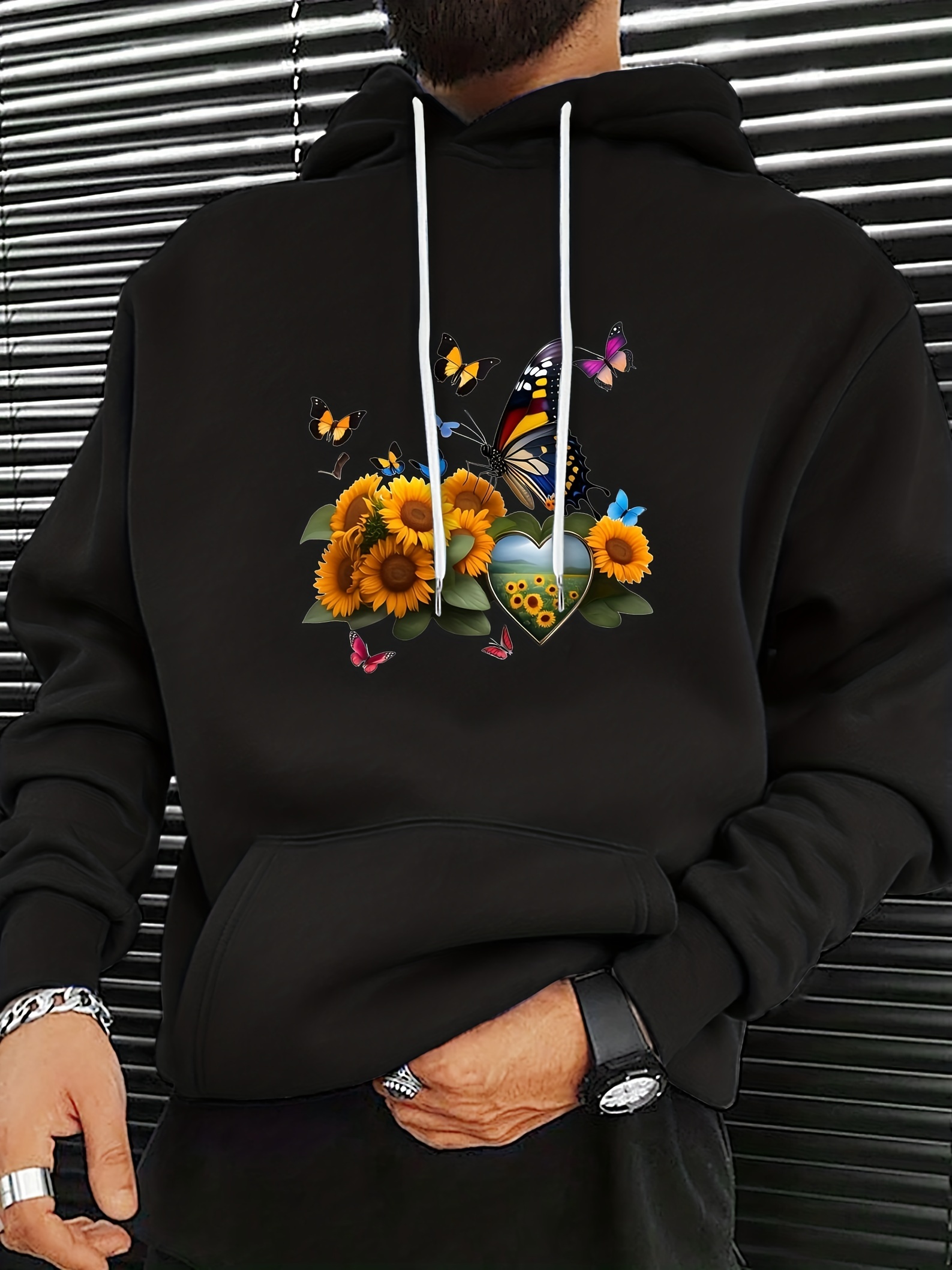 Flowers Embroidery Sweatshirts & Hoodies for Sale