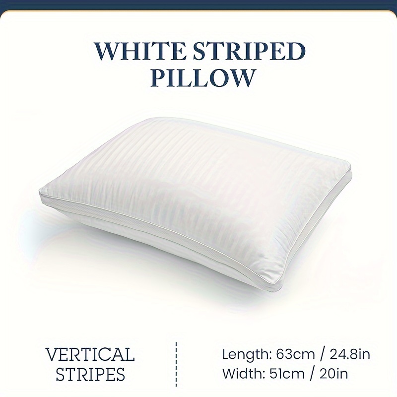 Striped Pillow Inserts Anti mite And Anti bacterial Pillow - Temu