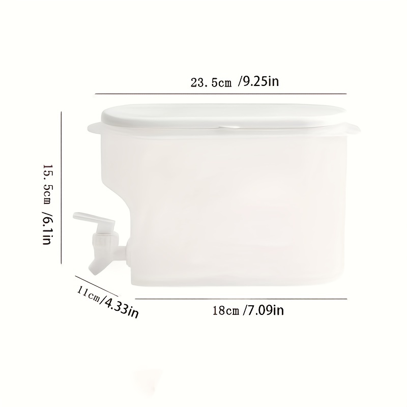 Cold Kettle with Faucet in Refrigerator, Drink Dispenser for Fridge,  Plastic Cold Kettle With Faucet Fruit Teapot Lemonade Bucket Drink  Container for