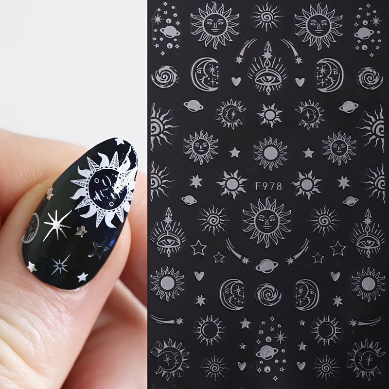 Space Moon Stars Nail Art Stamping Plate Nail Stamp for DIY Manicure Art  Nail Stamping Tool Stamping Plate 