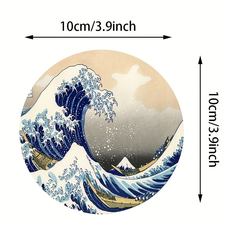 Famous Painting Wave Coasters Katsushika Hokusai Van Gogh Temu