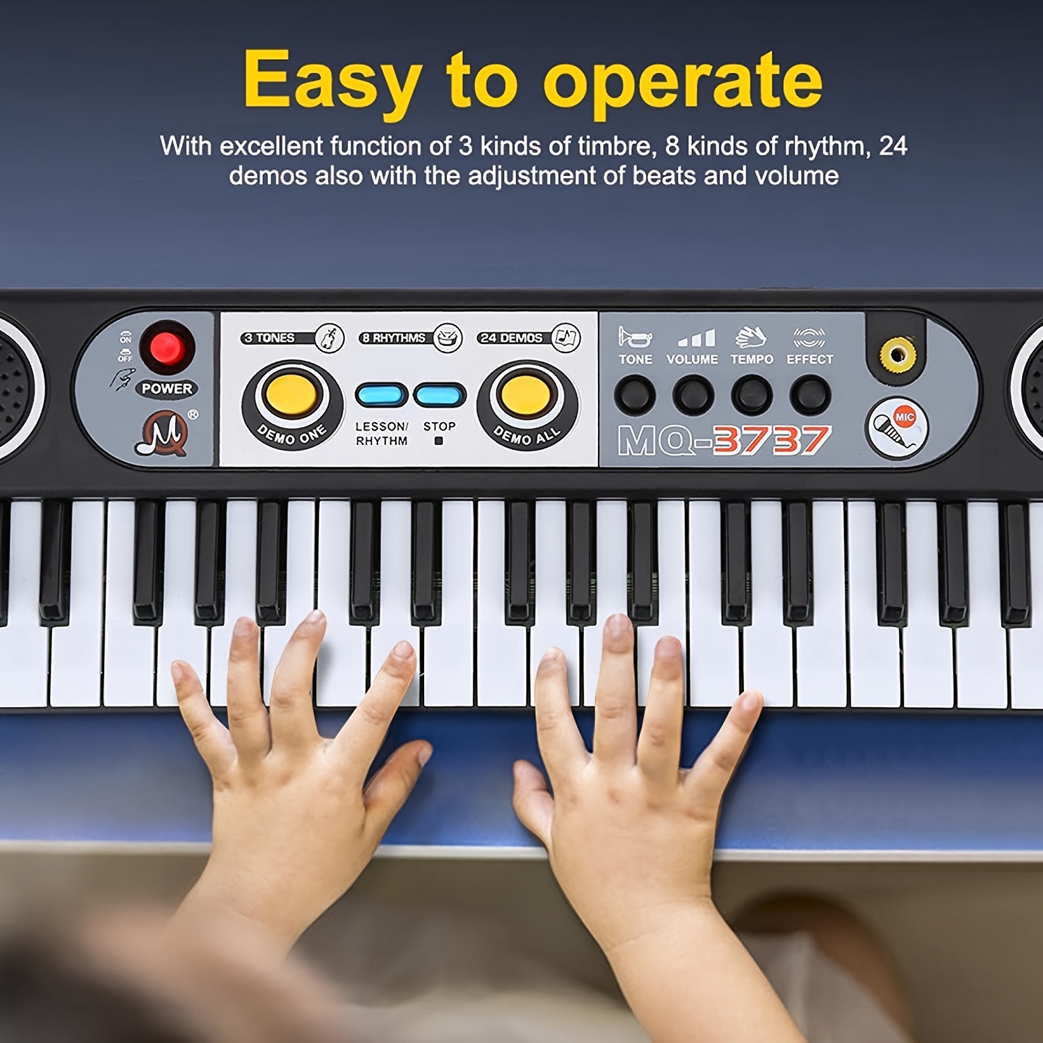 37-Key Single-Channel Electronic Organ: Perfect Educational Toy For 1-3-6  Year Old Boys & Girls - Early Education Enlightenment & Fun!