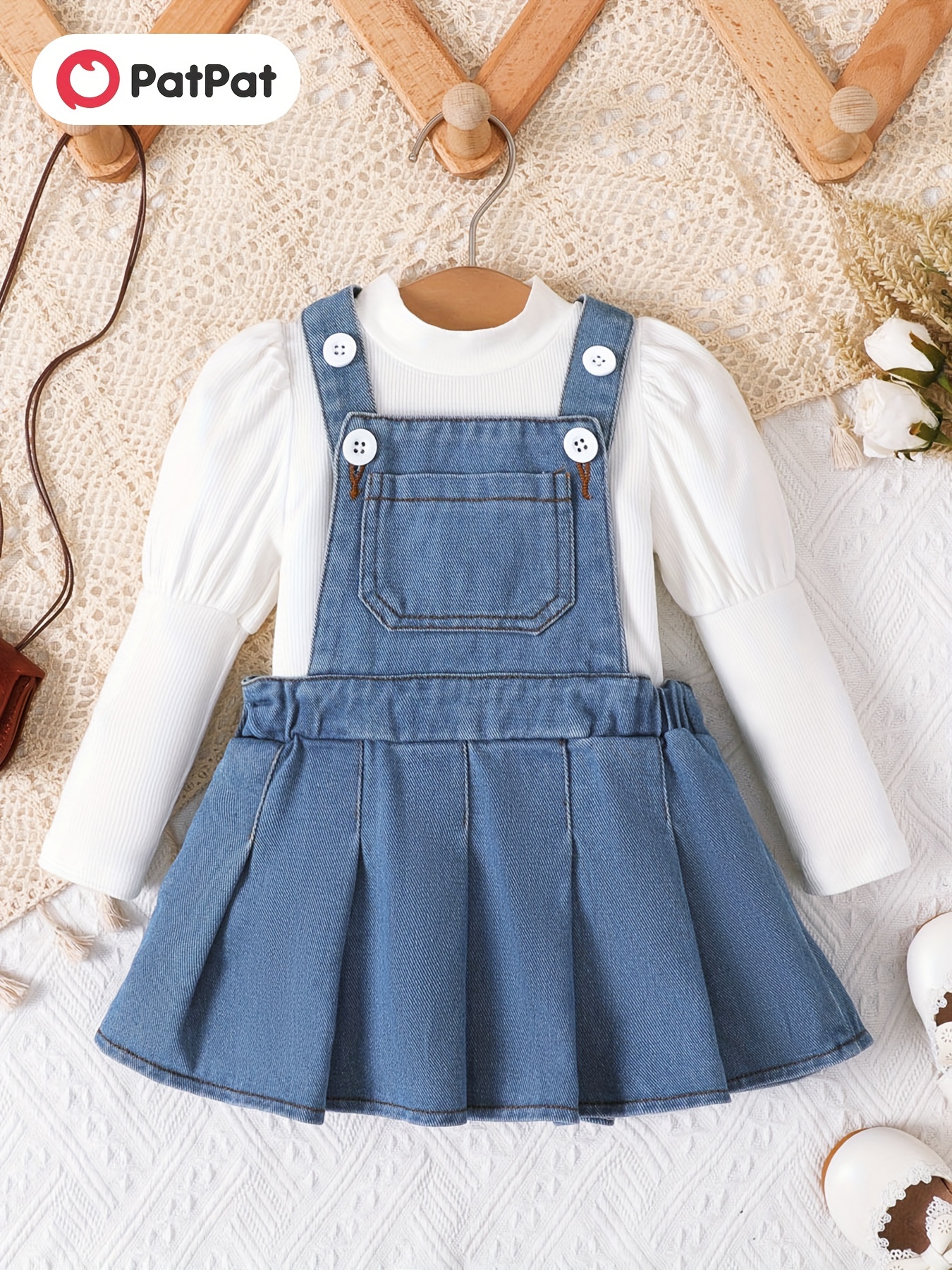 Jeans Dress For Girls - Temu