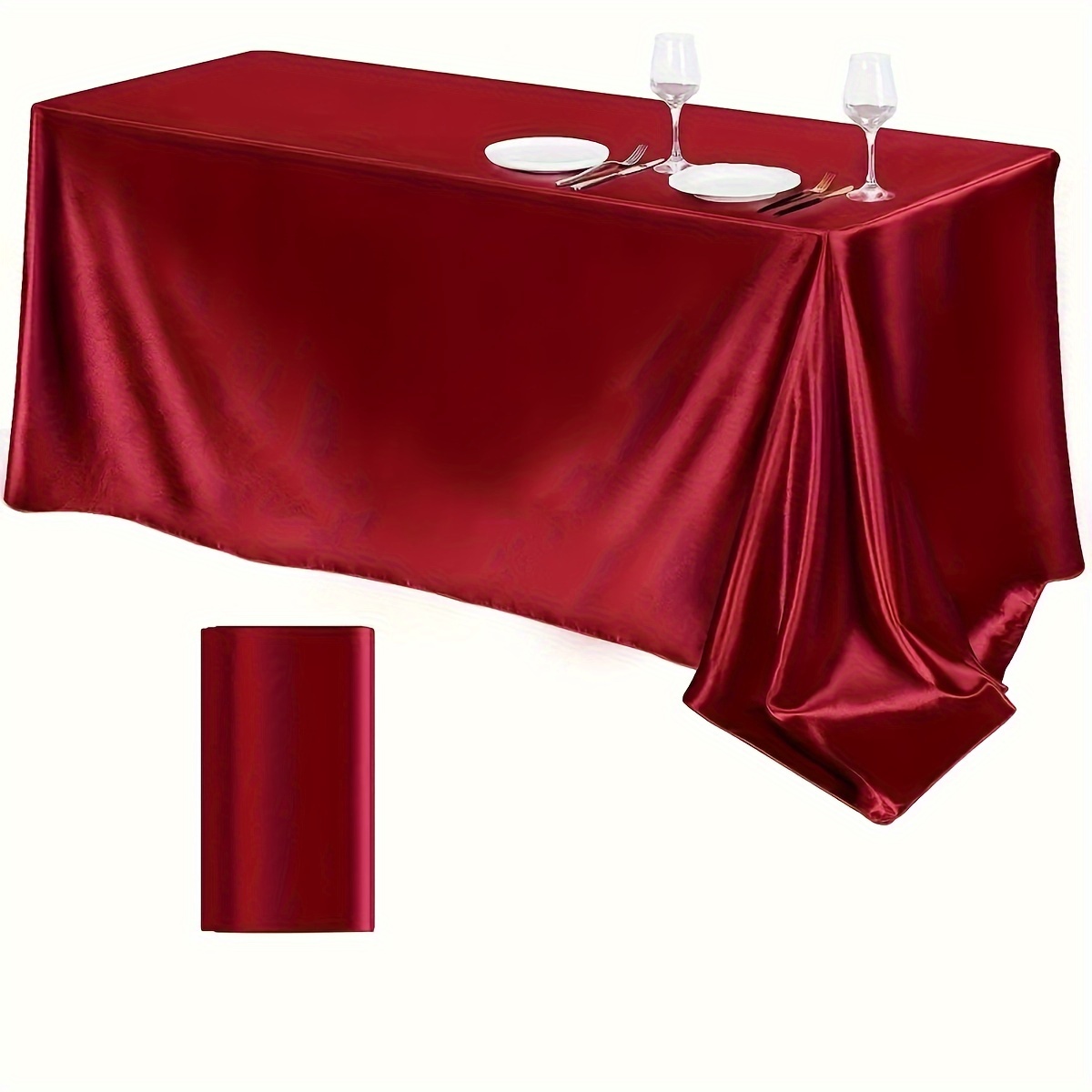 Rectangular Satin Tablecloth Colorful Rectangular Bright - Temu Australia