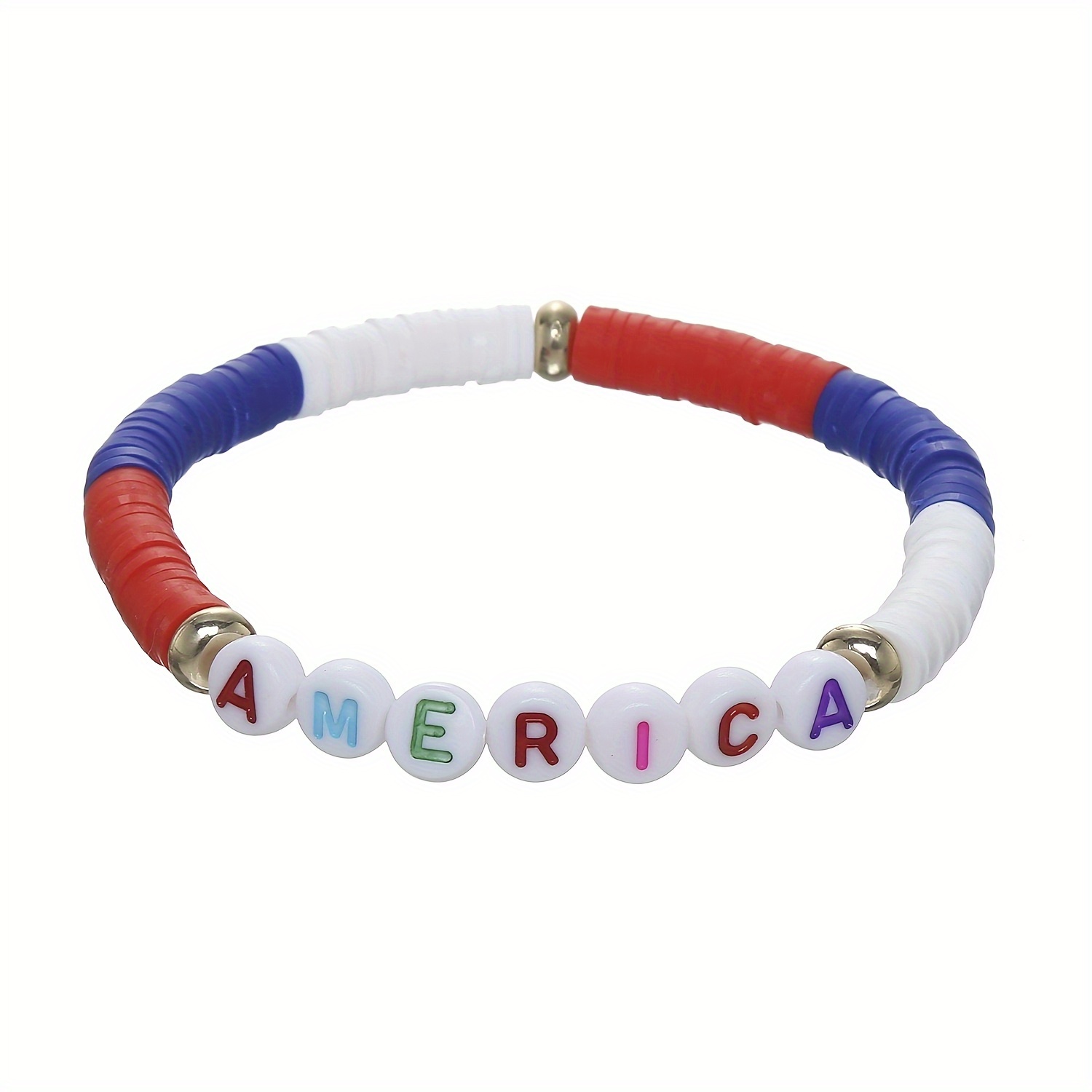 New Clay Beads Clay Beads Hand String American Independence - Temu