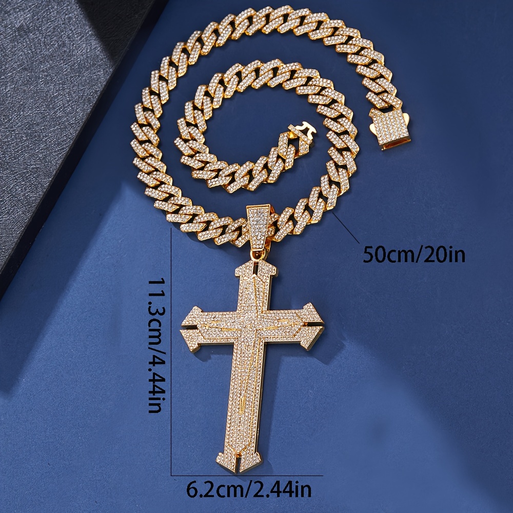 Rhinestone Cross Charm