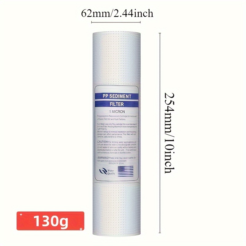 1/2/3pcs Cartucho Filtro Purificador Agua Estándar Cartucho - Temu