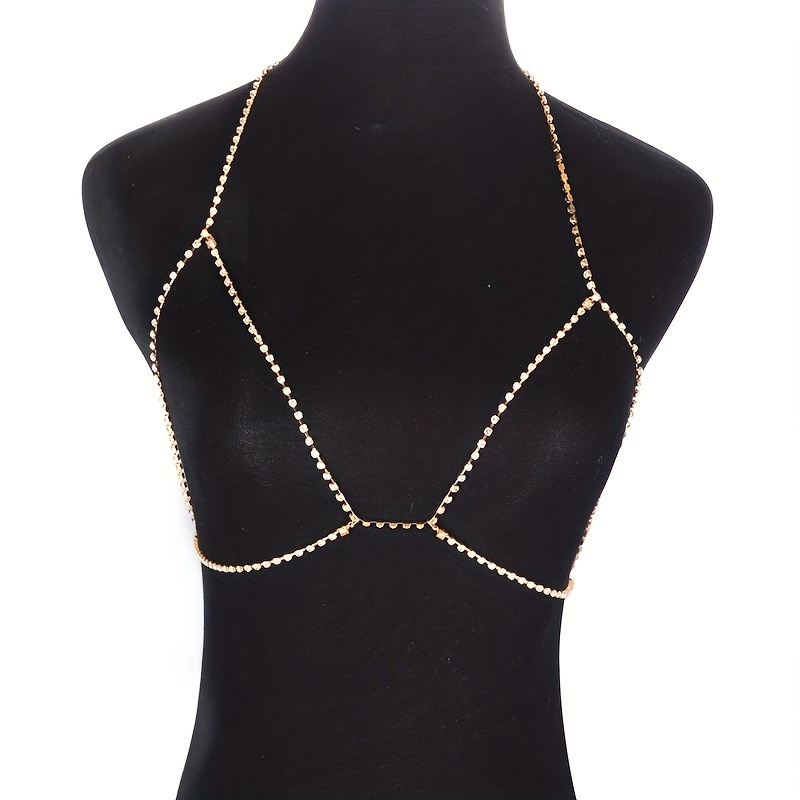 Rhinestone Bra Body Jewellery Harness Crystal Chain Bikini