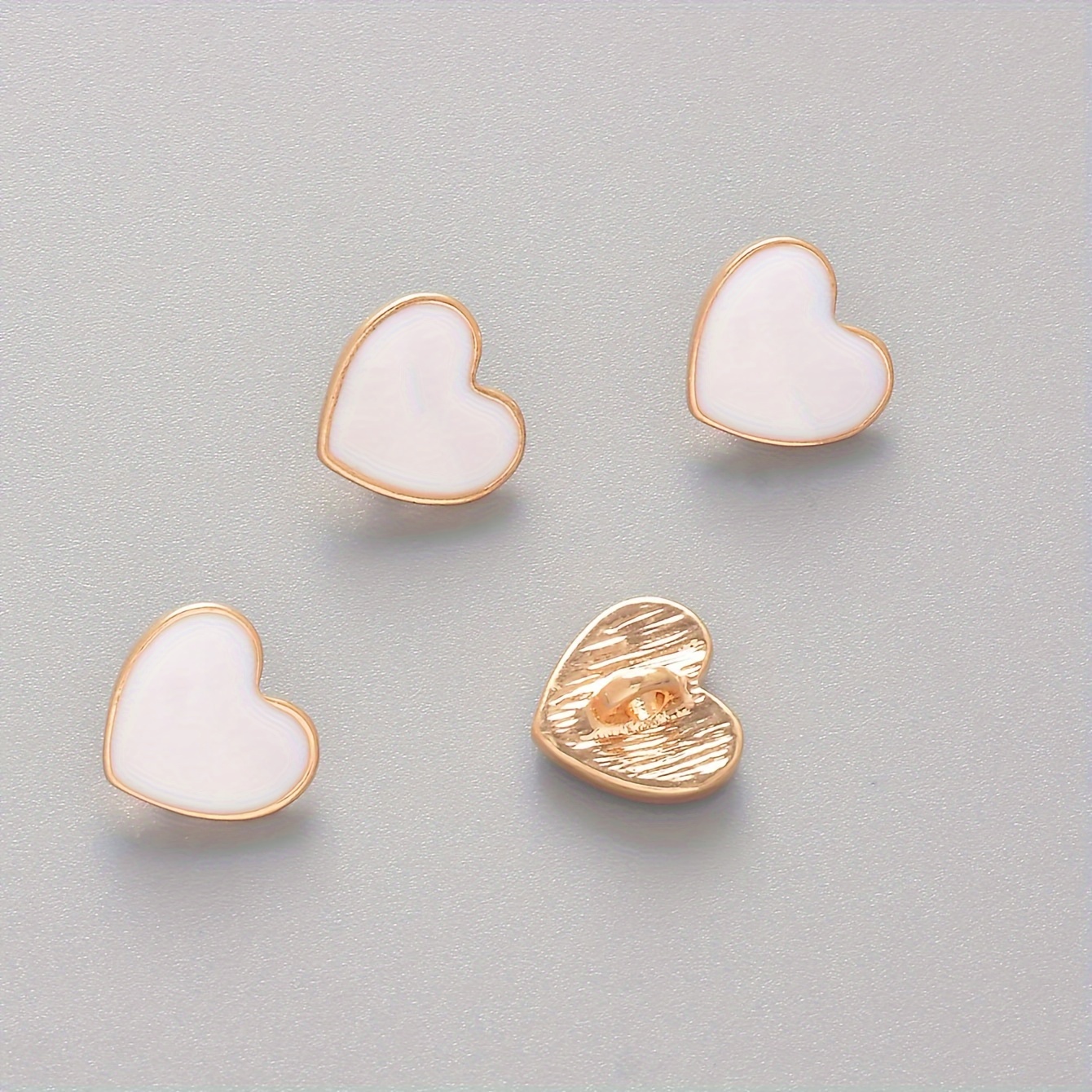 Resin Heart Shaped Buttons, Buttons 12mm Resin Heart