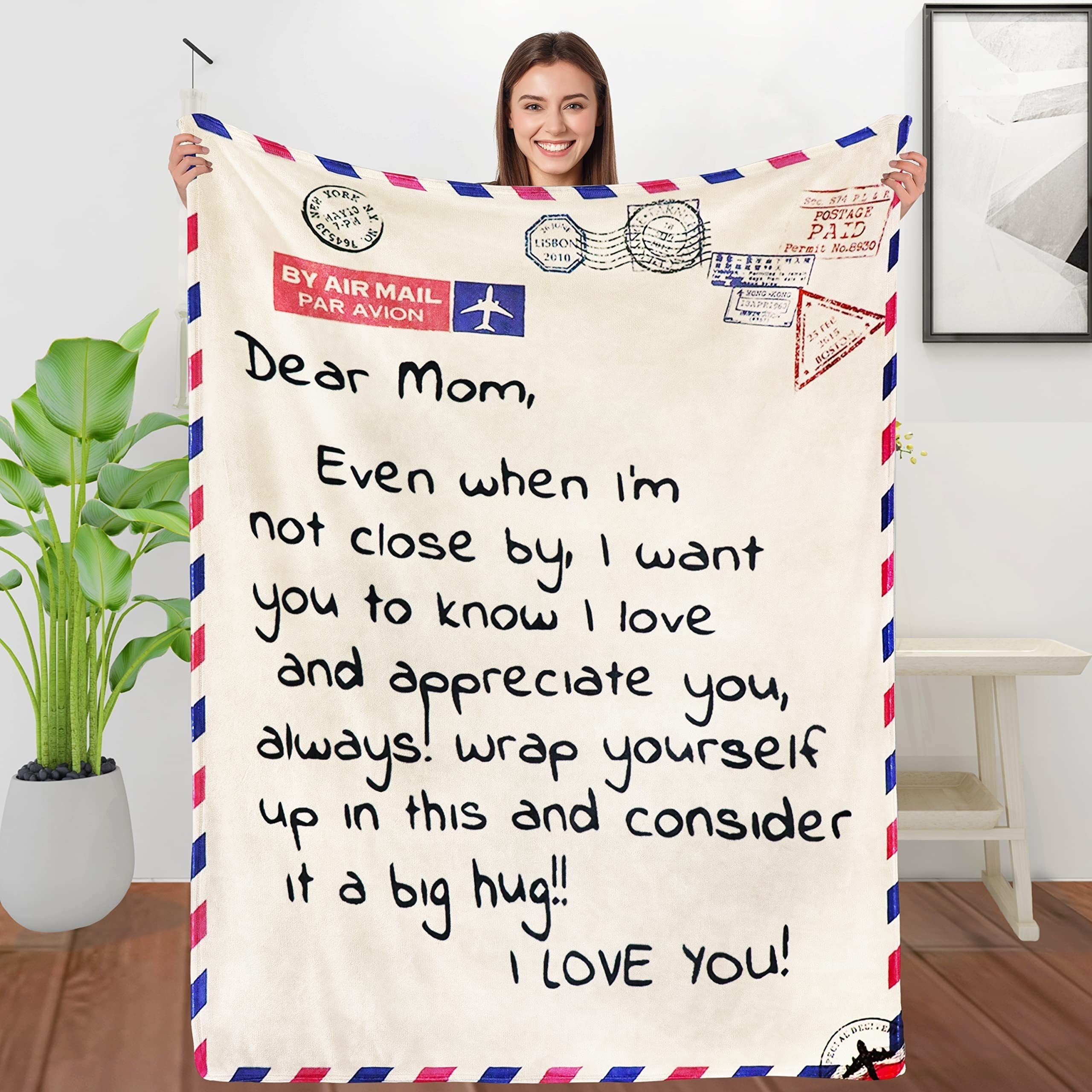 Gifts Blanket For Mom Daughter Gifts For Mom Dear Mom - Temu