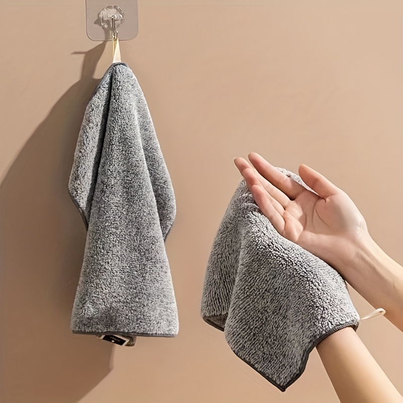 Dish Towels, Highly Absorbent Cleaning Cloth Thick And Fast Drying Towels  With Bamboo Charcoal Fiber, Nonstick Oil Washable Dish Rags, Kitchen  Supplies - Temu