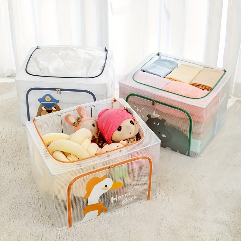 Cartoon Pattern Storage Bag Large Capacity Clothes Storage - Temu