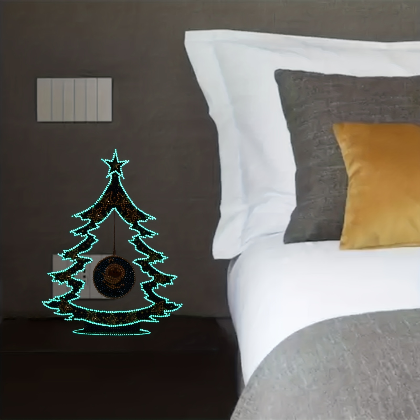 Diy Christmas Tree Diamond Art Desk Top Decoration - Temu