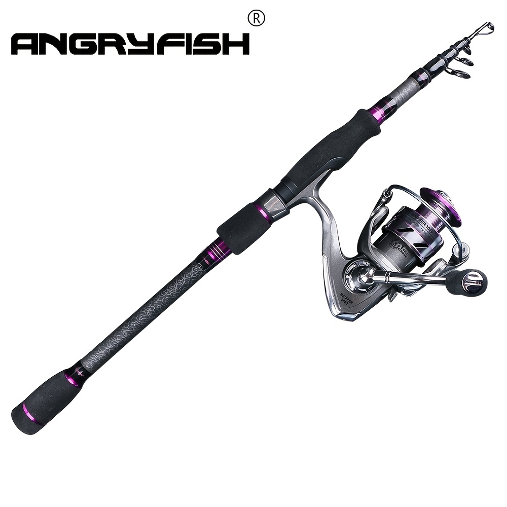 Lure Fishing Rod And Reel Casting Combo, Carbon Fiber Telescopic Fishing  Pole With Reel Set, Sea Saltwater Freshwater Fishing Rod Kit