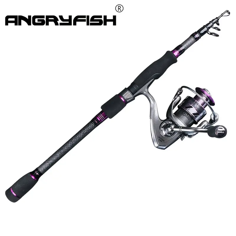 * Fishing Rod And Reel Combo, Surf Fishing Rod, Carbon Fiber Telescopic  Fishing Pole With Spinning Reels Combo Kit, Travel Saltwater Freshwate