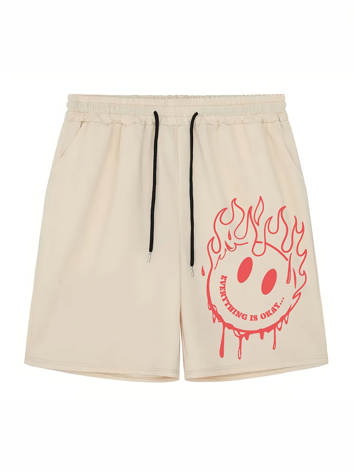 Sportswear Men's Flame Graphic T shirt Comfy Shorts Outdoor - Temu