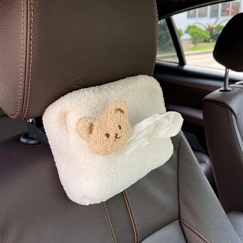 1pc plush bear decoration car tissue box Product details 1