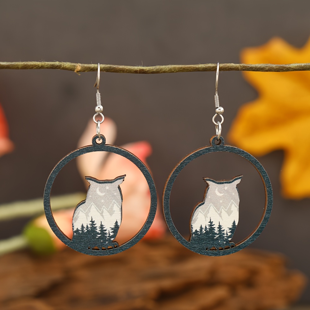 Owl clearance dangle earrings