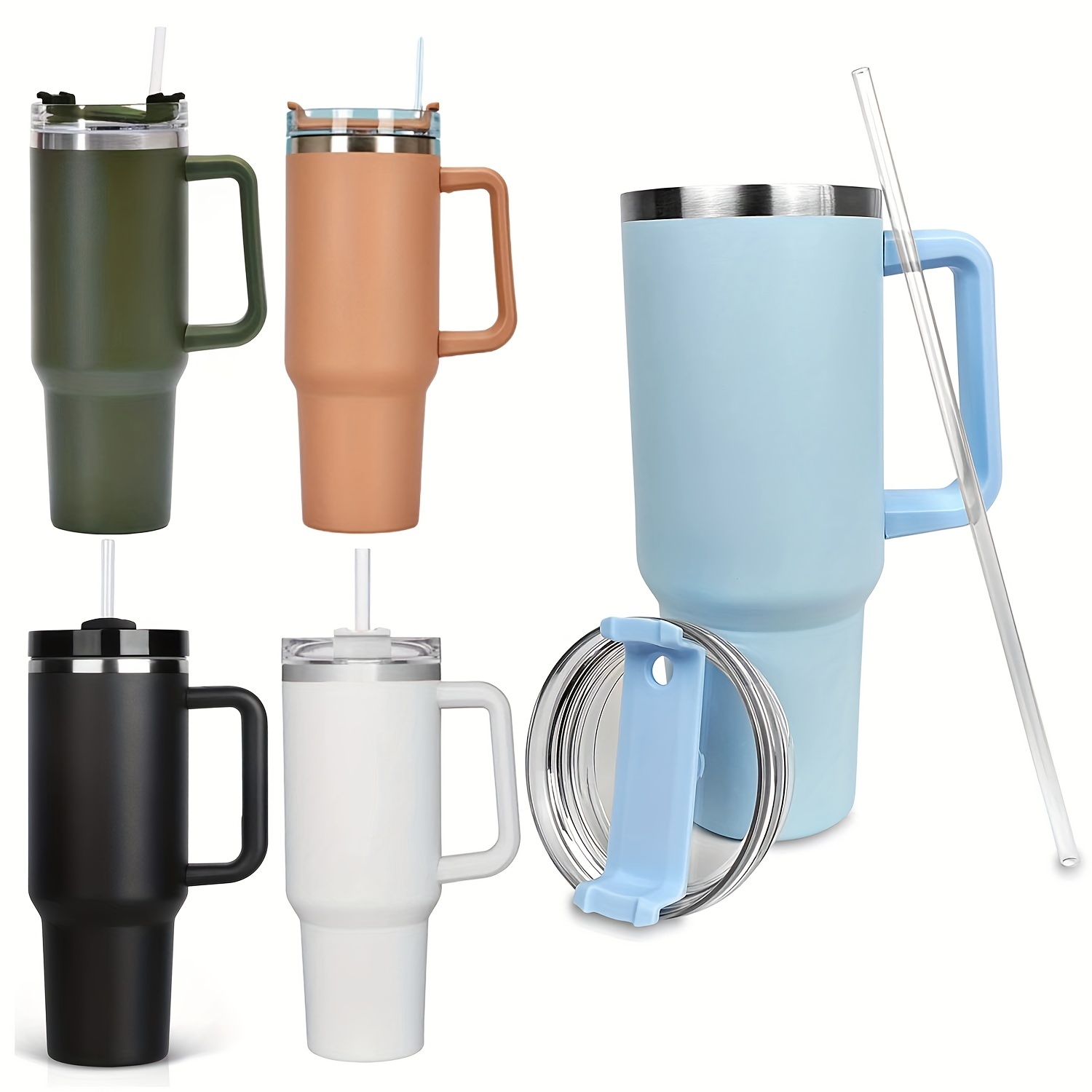 Portable Reusable Plastic Cup With Letter Print Straw For Sports And  Fitness - Stay Hydrated On The Go! - Temu