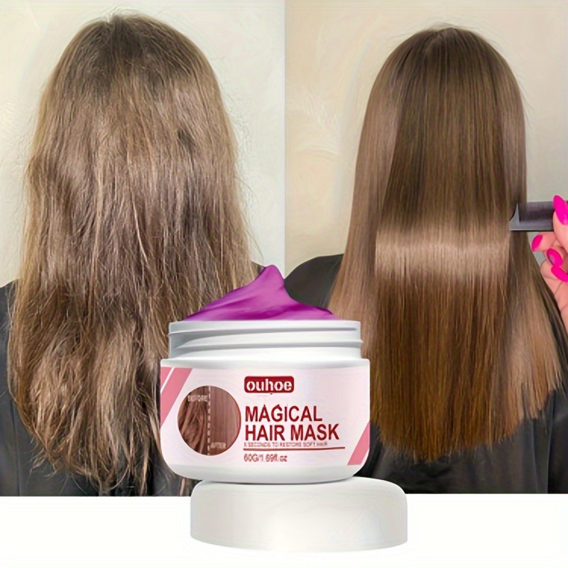 

Keratin Hair Care Mask, Soft Hair Conditioner, Repairs Split Ends Dry Damaged Hair